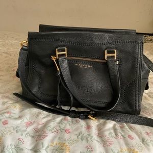 Marc Jacobs Black Cruiser Leather Satchel